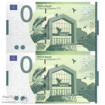 اسکناس 0 یورو بدون تاریخ(2022) -  دنیای پرندگان - جفت - UNC64 - فرانسه