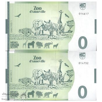 اسکناس 0 یورو بدون تاریخ(2022) -  دنیای پرندگان - جفت - UNC64 - فرانسه
