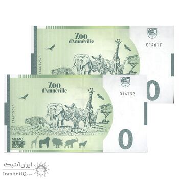 اسکناس 0 یورو بدون تاریخ(2022) -  دنیای پرندگان - جفت - UNC64 - فرانسه