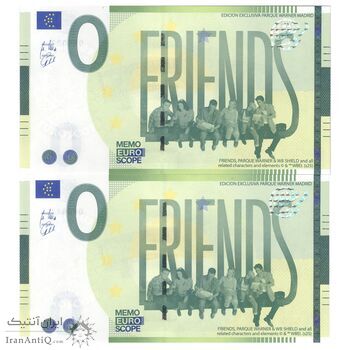 اسکناس 0 یورو بدون تاریخ - پارک وارنر مادرید-فرندز - جفت - UNC65 - اسپانیا