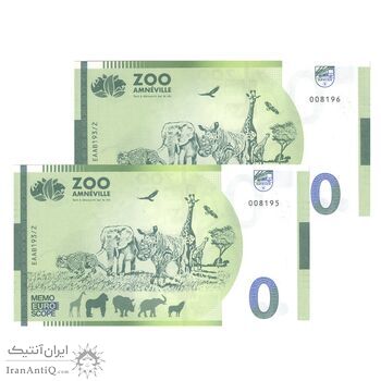 اسکناس 0 یورو بدون تاریخ(2023) - باغ وحش آمنویل-کرگدن - جفت - UNC65 - فرانسه اسکناس 0 یورو بدون تاریخ(2023) - باغ وحش آمنویل-کرگدن - جفت - UNC65 - فرانسه
