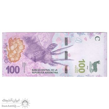 اسکناس 100 پزو بدون تاریخ (2018-2019) جمهوری فدرال - تک - UNC65 - آرژانتین