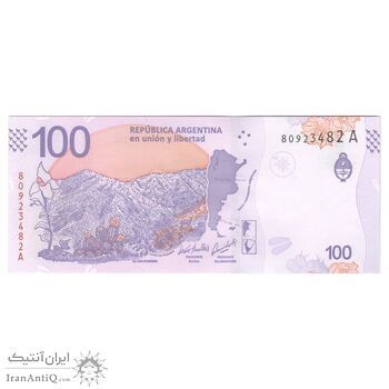 اسکناس 100 پزو بدون تاریخ (2018-2019) جمهوری فدرال - تک - UNC65 - آرژانتین