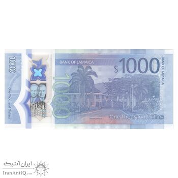 اسکناس 1000 دلار 2022 الیزابت دوم - تک - UNC65 - جامائیکا