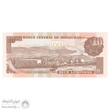 اسکناس 10 لمپیرا 2014 جمهوری - تک - UNC65 - هندوراس