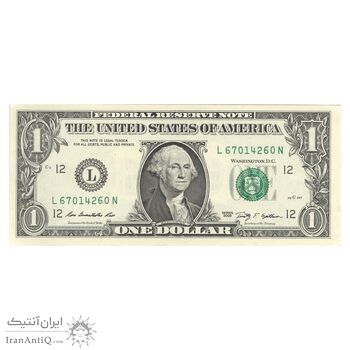 اسکناس 1 دلار 2009 جمهوری فدرال - L (سان فرانسیسکو) - تک - AU50 - آمریکا