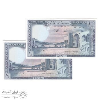 اسکناس 100 لیره 1985 جمهوری - جفت - UNC63 - لبنان