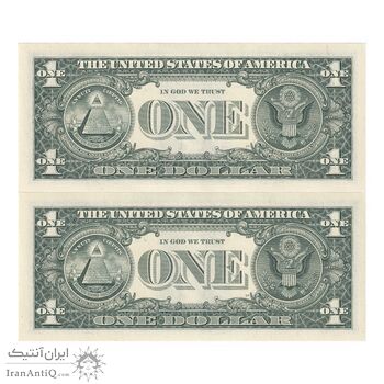 اسکناس 1 دلار 2017 جمهوری فدرال - H (شیکاگو) - جفت - UNC63 - آمریکا