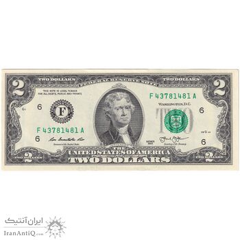 اسکناس 2 دلار 2013 جمهوری فدرال - F (آتلانتا) - تک - UNC62 - آمریکا