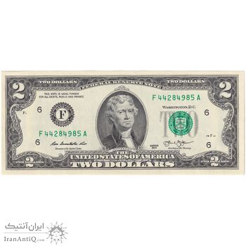 اسکناس 2 دلار 2013 جمهوری فدرال - F (آتلانتا) - تک - UNC62 - آمریکا