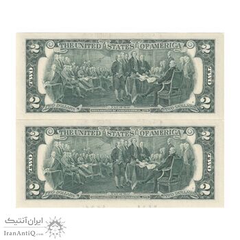 اسکناس 2 دلار 2017 جمهوری فدرال - L (سان فرانسیسکو) - جفت - UNC62 - آمریکا