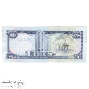 اسکناس 100 دلار 2006 جمهوری - با نوارهای مشکی - تک - UNC64 - ترینیداد و توباگو