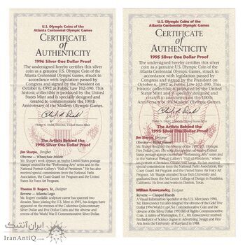سری مدال های یادبود 1 دلار پارالمپیک آتلانتا 1996 - PF65 - آمریکا