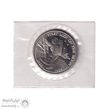 سکه 5 دلار 1989 یادبود جزایر مارشال - PF65 - با پک فابریک - جمهوری جزایر مارشال