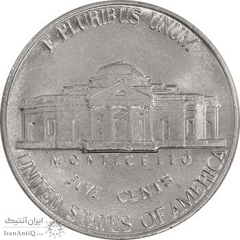 سکه 5 سنت 1989D جفرسون - MS61 - آمریکا