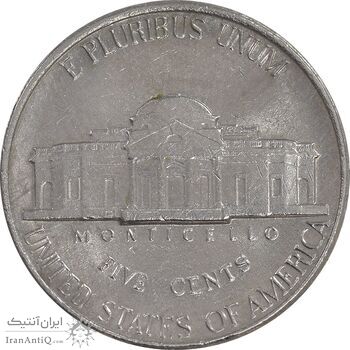 سکه 5 سنت 1991D جفرسون - AU58 - آمریکا