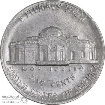 سکه 5 سنت 1995D جفرسون - AU58 - آمریکا