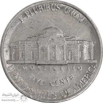 سکه 5 سنت 1996D جفرسون - AU58 - آمریکا