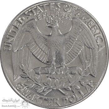 سکه کوارتر دلار 1990D واشنگتن - AU58 - آمریکا