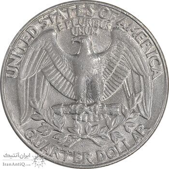 سکه کوارتر دلار 1989D واشنگتن - AU55 - آمریکا