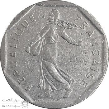 سکه 2 فرانک 1983 جمهوری پنجم - AU55 - فرانسه