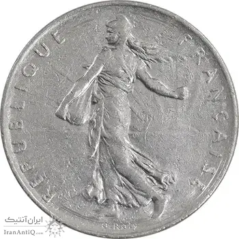 سکه 1 فرانک 1978 جمهوری پنجم - EF45 - فرانسه