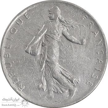 سکه 1 فرانک 1976 جمهوری پنجم - EF45 - فرانسه