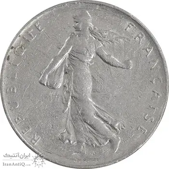 سکه 1 فرانک 1976 جمهوری پنجم - AU50 - فرانسه