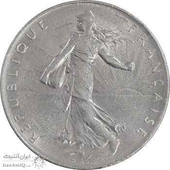 سکه 1 فرانک 1974 جمهوری پنجم - MS61 - فرانسه