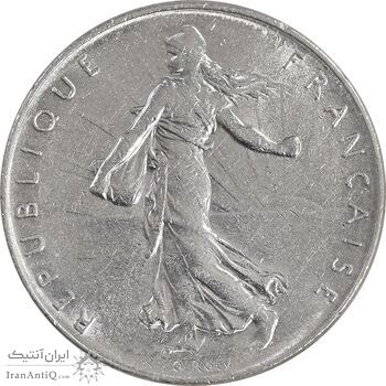 سکه 1 فرانک 1972 جمهوری پنجم - MS61 - فرانسه