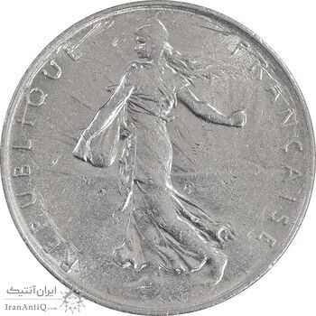 سکه 1 فرانک 1972 جمهوری پنجم - MS61 - فرانسه