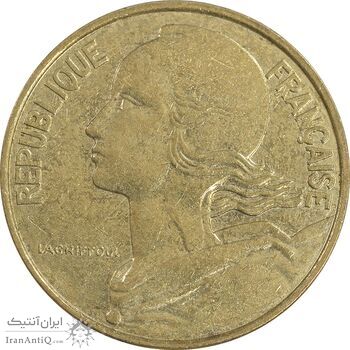 سکه 10 سانتیم 1993 جمهوری کنونی - ماریان - AU55 - فرانسه
