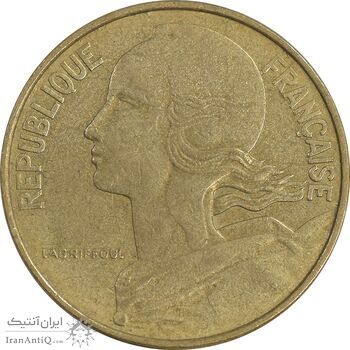 سکه 10 سانتیم 1974 جمهوری کنونی - ماریان - AU50 - فرانسه