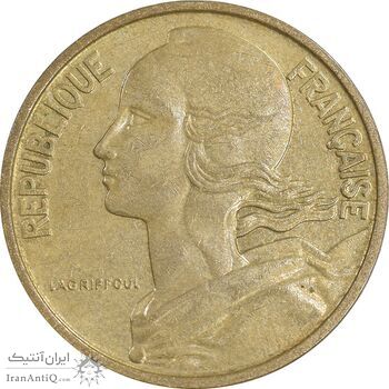 سکه 10 سانتیم 1967 جمهوری کنونی - ماریان - EF45 - فرانسه