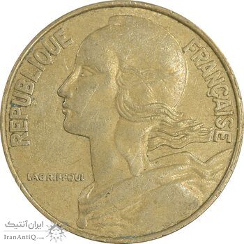 سکه 20 سانتیم 1985 جمهوری کنونی - ماریان - EF45 - فرانسه