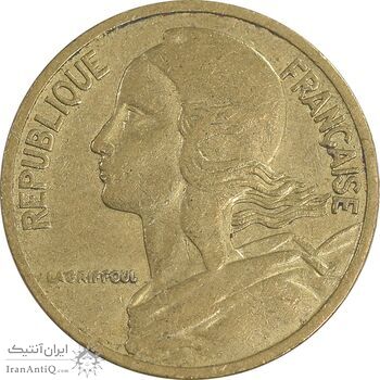 سکه 5 سانتیم 1980 جمهوری کنونی - ماریان - AU50 - فرانسه
