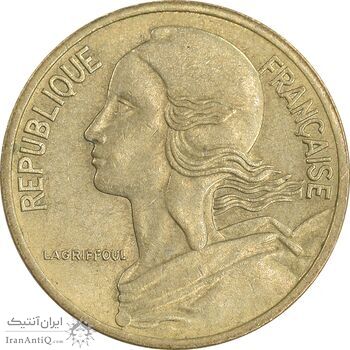 سکه 5 سانتیم 1978 جمهوری کنونی - ماریان - AU50 - فرانسه