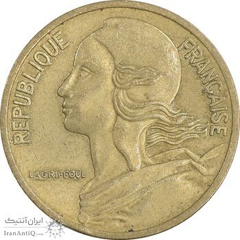 سکه 5 سانتیم 1976 جمهوری کنونی - ماریان - EF45 - فرانسه