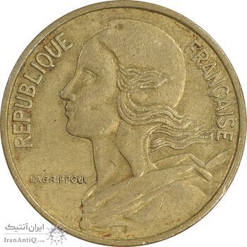 سکه 5 سانتیم 1971 جمهوری کنونی - ماریان - EF45 - فرانسه