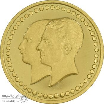 مدال طلا 5 گرمی بانک ملی - PF63 - محمد رضا شاه