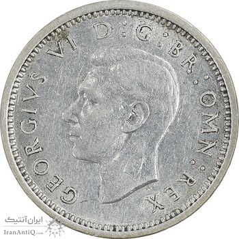 سکه 3 پنس 1940 جرج ششم - AU55 - انگلستان