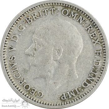 سکه 3 پنس 1934 جرج پنجم - EF45 - انگلستان