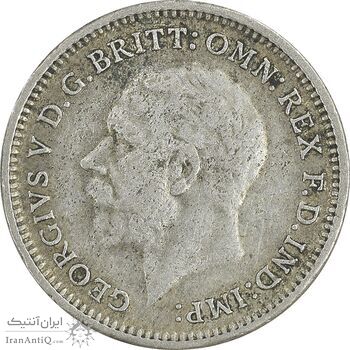 سکه 3 پنس 1935 جرج پنجم - EF45 - انگلستان