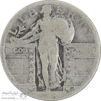 سکه کوارتر دلار تاریخ نامشخص - F - آمریکا