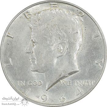 سکه نیم دلار 1964 کندی - MS62 - آمریکا