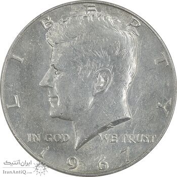 سکه نیم دلار 1967 کندی - MS61 - آمریکا