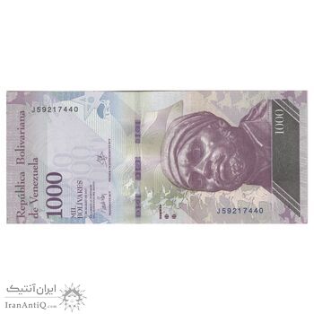 اسکناس 1000 بولیوار 2017 جمهوری بولیواری - تک - UNC63 - ونزوئلا