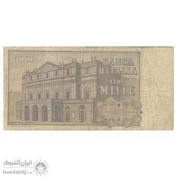 اسکناس 1000 لیر 1971 جمهوری - تک - VF25 - ایتالیا