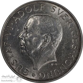 سکه 10 کرون 1972 گوستاو ششم - MS61 - سوئد