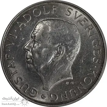 سکه 10 کرون 1972 گوستاو ششم - MS61 - سوئد